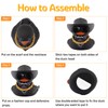 wonuu Black Rubber Duck Car Ornaments Dashboard Decorations for Car