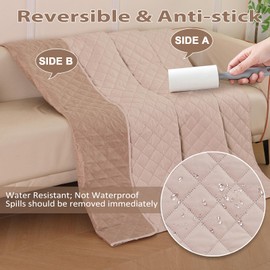 HezzLuv Dog Blanket for Sofa Cover 157x127cm Puppy Blankets Couch Furniture Protector, Washable, Reversible, Scratch-Proof, Pet Fur Resistant, for Medium Large Pet Dogs and Cats