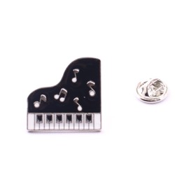 Musician Brooch Violin Gramophone Irish Harp Piano Brooch Pin Concert Holiday Party Gift (Piano)