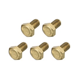 METALLIXITY Hex Head Screw Bolt (M10-1.5x25mm) 1Pcs, Brass Fully Threaded Solid Brass Hex Bolts Machine Screws - for Machinery Repair