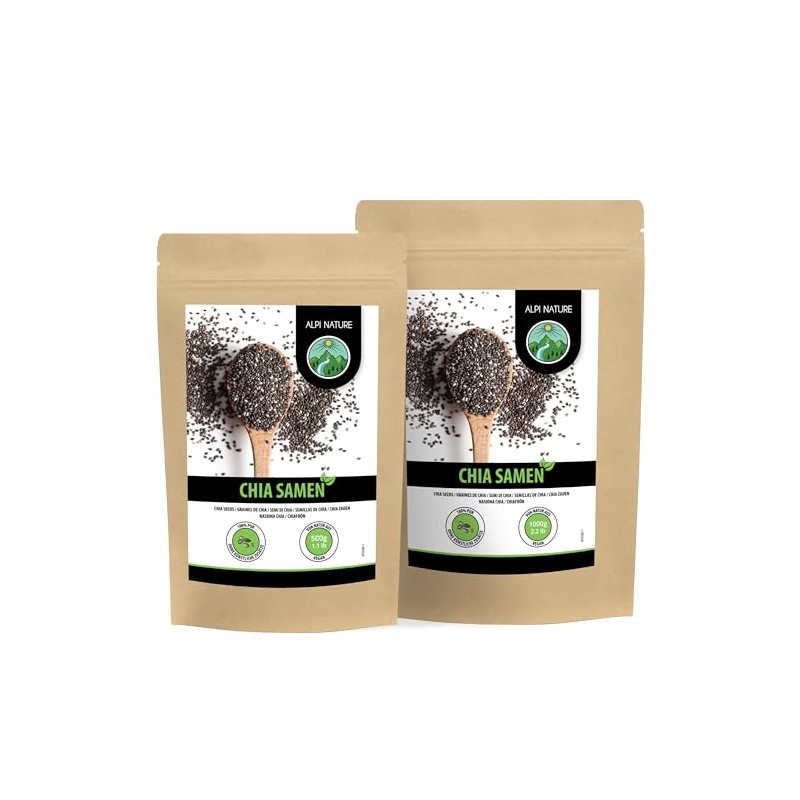 Alpi Nature Chiasamen 1kg von Alpi Nature, Chia Samen, schwarze