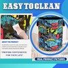 Dinosaur Cartoon Laundry Basket Oxford Cloth Funny Laundry Hamper With