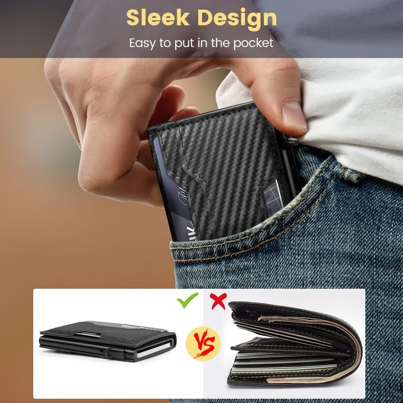 Himi Wallet for Men, Mens Wallet Minimalist Slim Wallet, Smart