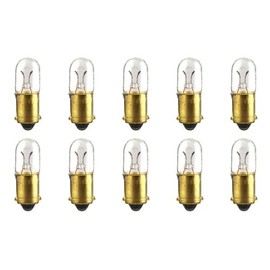 CEC Industries #47 Bulbs, 6.3 V, 0.945 W, BA9s Base, T-3.25 shape (Box of 10)