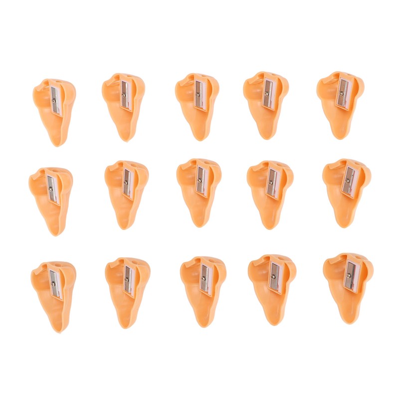 15pcs Nose Shape Pencil Sharpeners for Student Cartoon Plastic Pencil