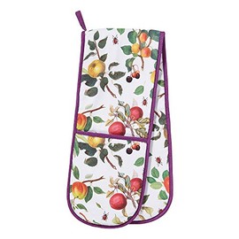 Ulster Weavers Heat Resistant Double Oven Glove-RHS Fruits (Multicolour, 100% Cotton), Multicolor, One Size