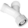 Quality Washing Machine 'Y' Piece Connector White Inlet Splitter 025623N