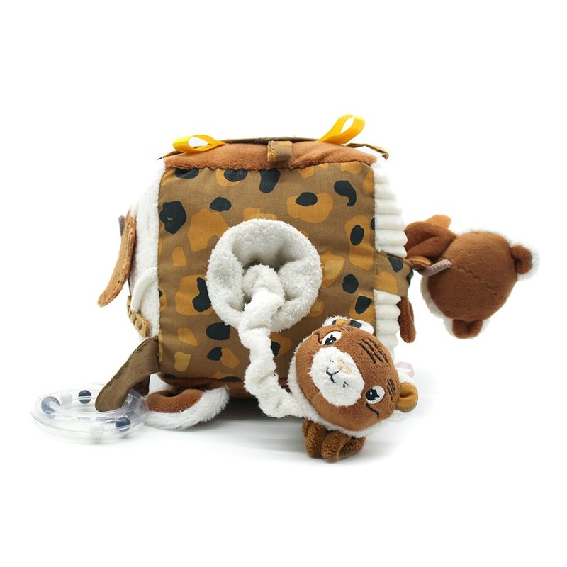 Les Déglingos - Fabric Activity Cube - Speculos the Tiger