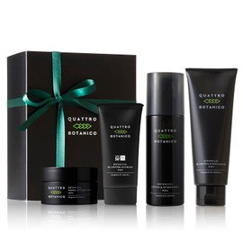 Fathers Day Quattro Botanico (Men's Gift, All-in-One Lotion, Face Wash, Sunscreen, UV & Cream), 4 Steps Skin Care, Gift Set, Men's, Cosmetics, Birthday, Christmas
