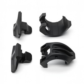 Windshield Clamp Kit for Polaris Rzr 2207386, Lock & Ride Windshield Clamp Kit Plastic, Black 2 PCS