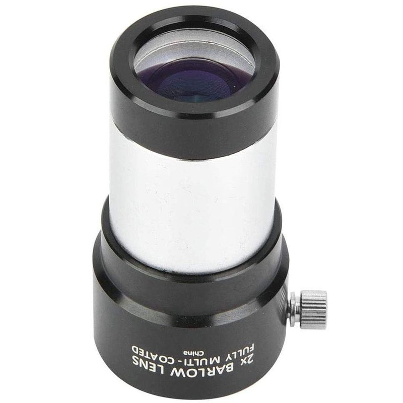POFET Lens 2X, 1.25 Inch Fully Multi-Coated Metal Barlow Lens