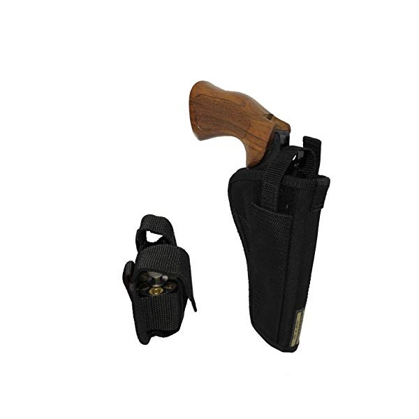 Barsony New OWB Holster + Speed-Loader Pouch for Taurus 66 607 627 Tracker (7 Shot) Right