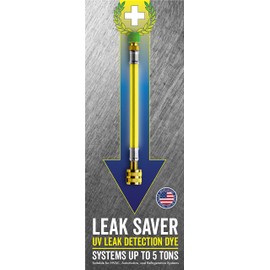 Leak Saver UV Dye (Dye Only, No Sealant) UV Refrigerant Leak Detection Dye for Automotive, Home, Commercial - Marine AC and Refrigeration up to 5 Tons