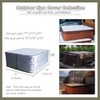 UCEDER Waterproof Hot Tub Cover 170G Polyethylene Spa Cover and