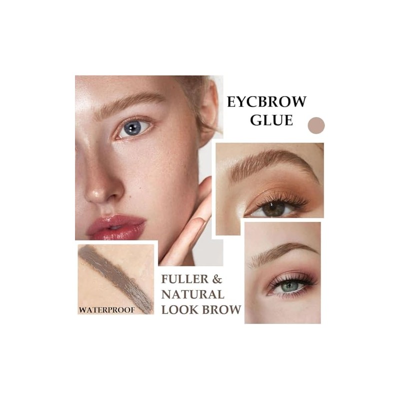 Gel para cejas, Kit de tinte para cejas marrones, Kit