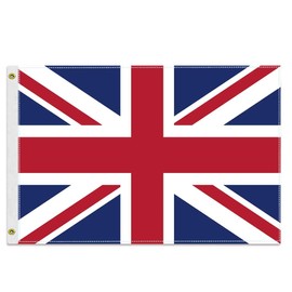 12×18 inch British Flag,30×45 CM Small 100D Britain UK Nautical Outdoor Banner,Tiny Doube Side Printing Decor For Patio Garden With Brass Gromment