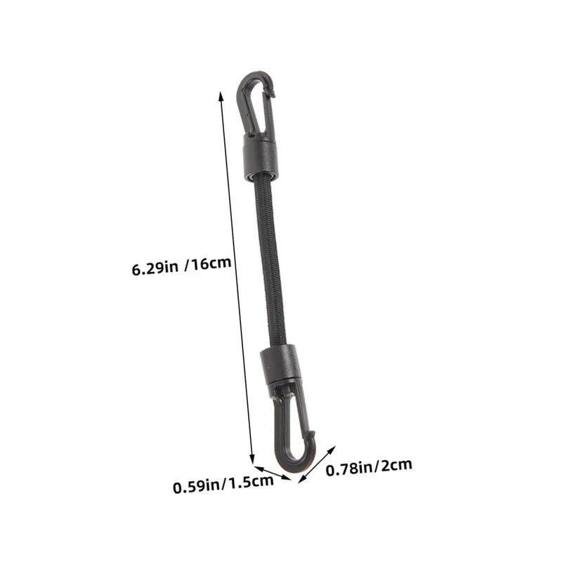 COHEALI 4pcs Portable Elastic Hook Straps Multi Function Buckle Ropes