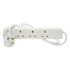 Mercury UK 4 Gang Extension Lead White 1.0m
