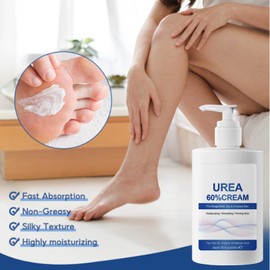 60% Urea Cream - Cracked Heel Repair Cream For Feet and Hand - Foot Cream for Cracked Heels and Dry Skin - Urea Cream 60 Percent for Feet - Maximum Strength for Hand, Foot and Body Care
