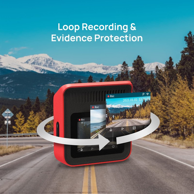 Car Video Recorder 70mai A400 1440p 145° German Red