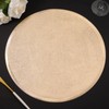 6pcs Gold Placemats for Round Table Metallic Pressed Vinyl Table