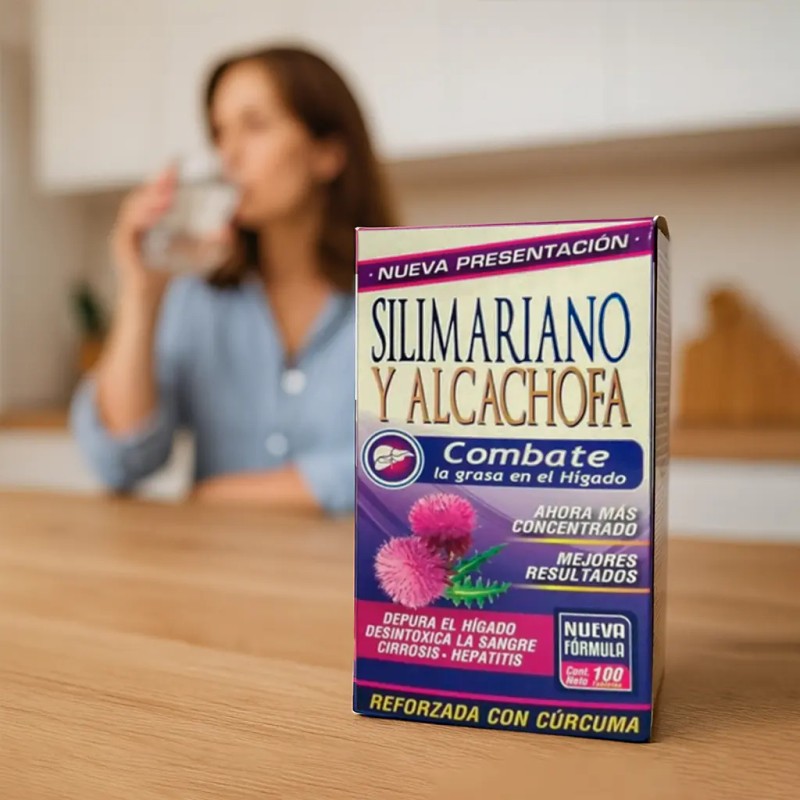 Silimarino Alcachofa 100tab Desintoxica Hígado Suplemento