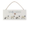 Cooksmart Highland Sheep Rectangular Plaque | British Designed Hanging Decoration