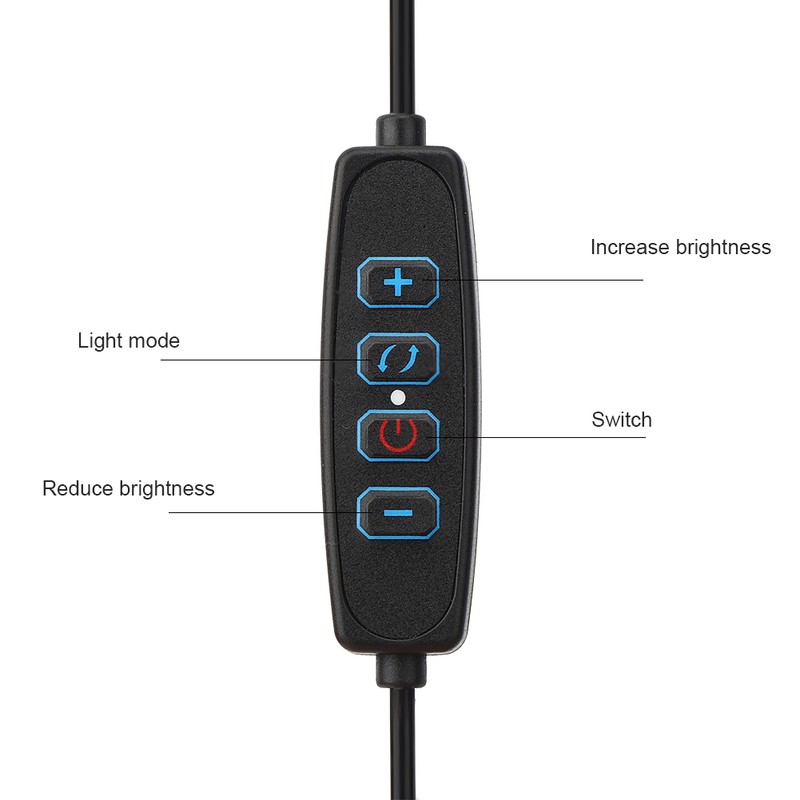 USB Powered Adjustable LED Fill Light Photography Light Phone Bracket