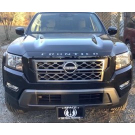 Advanced Trims SET OF 2: HOOD + TAILGATE SILVER ALUM NISSAN FRONTIER 2022-2025 RAISED LETTERS