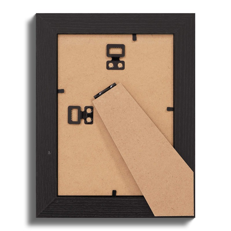 Fabian Clarke London® 8x6 Modern Black Wooden Picture Photo Frame
