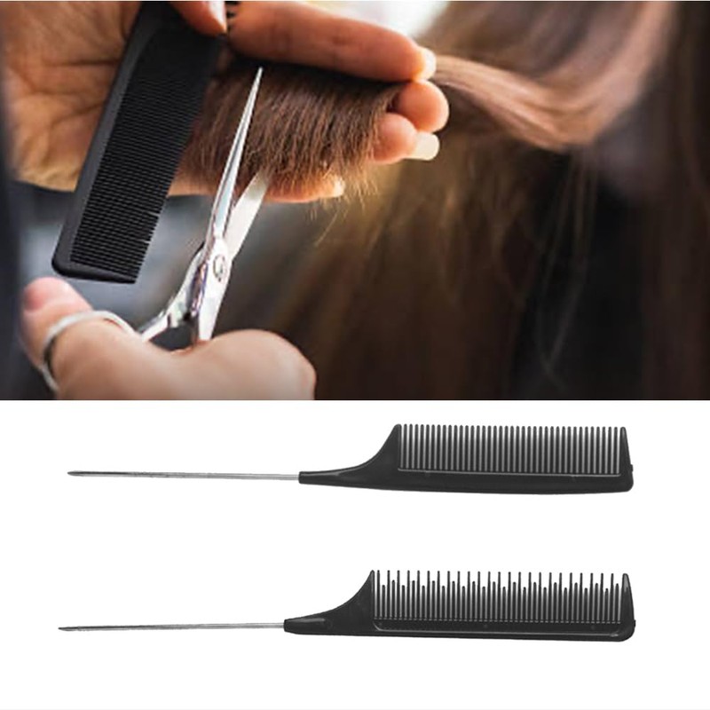 TSUOUKL 4pcs Afro Comb, Metal Curl Comb Durable Comb Curling