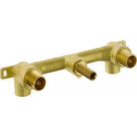 Faucet Wall-Mount Rough brass Valve | 2-Handle Wall-Mount Bathroom Faucets