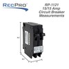 RecPro RV Circuit Breaker 15 Amp Q1515 | Camper Breaker