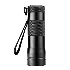 NiftyPlaza UV Ultraviolet Flashlight Black light, 12 LED 395 nM Portable Lamp Torch Pet Urine and Stains of small animals on carpets/rugs/clothes Detector Flashlights