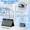 TOTDTDA 3 Inch Extra Large Jumbo Binder Clips (12 Pack),