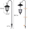 Dynaming 4 Pack Solar Flame Hanging Lights Outdoor, Halloween Solar