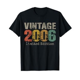 Vintage 2006 Limited Edition 19th Birthday Gifts 19 Year Old T-Shirt