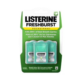 Listerine Listerine-Freshburst-Pocketpaks-Bad-Breath-Strips,-Kills-Germs,-Portable-Pack,-24-Count,-Pack-of-3