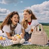 LEDAOU Lunch Box for Women Lunch bag Quilted Puffer Lunch