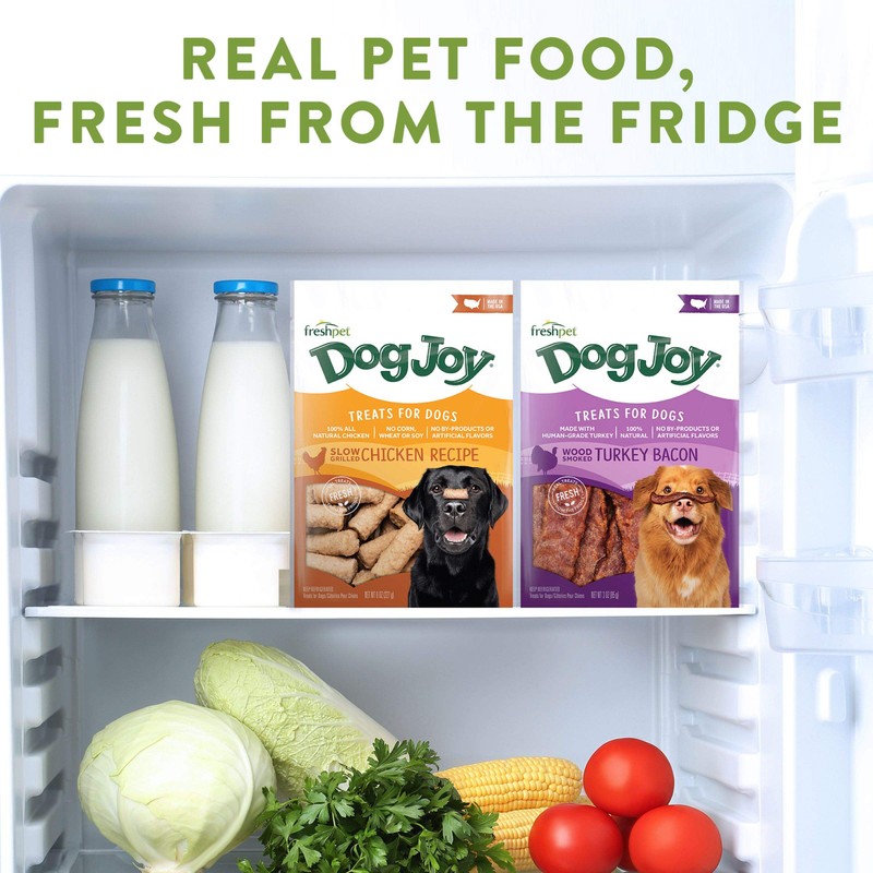 Freshpet Dog Joy Treats for Dogs, Wood Smoked Turkey Bacon,