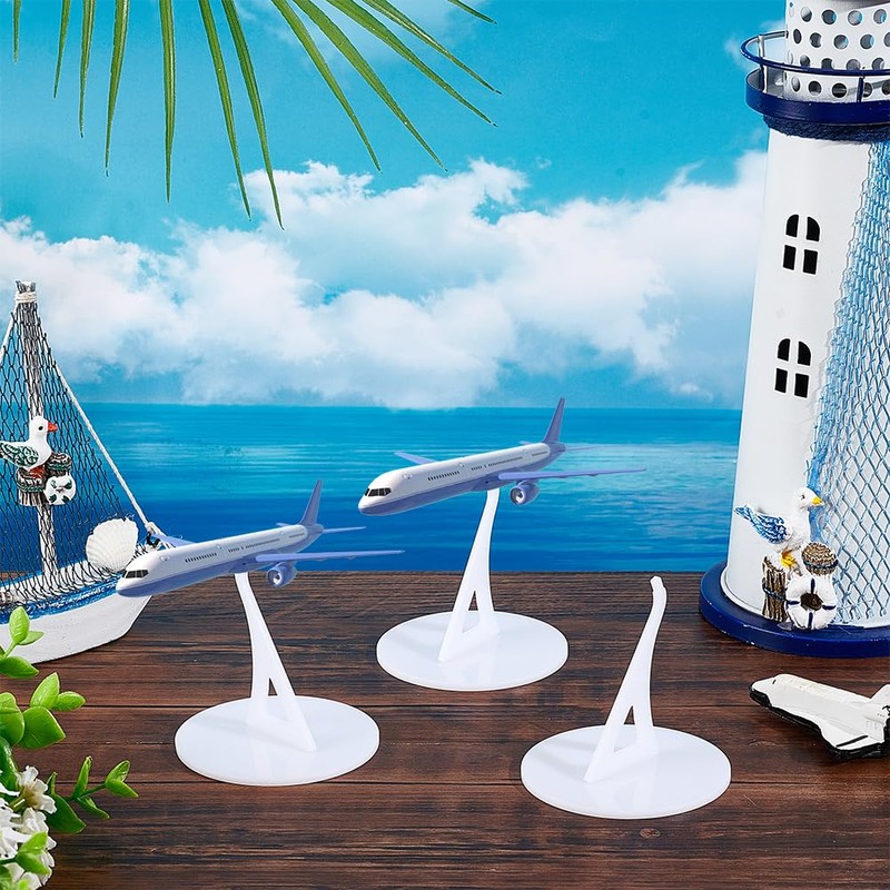 AHANDMAKER 4Pcs Acrylic Model Plane Display Stand, Universal Aircraft Model