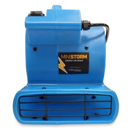 BlueDri Mini Storm 1/12 HP Mini Air Mover Carpet Dryer Floor Squirrel Cage Blower Fan for Home Floors and Carpets, Blue (SA-MI-BL)