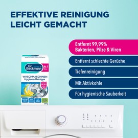 Dr. Beckmann Washing Machine Hygienic Cleaner with Activated Carbon 14762 250