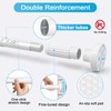 QINGYUN Extra Long No-Drill Tension Curtain Rod 40-166 Inches (4-14Ft),