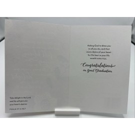 DaySpring Unused High School Graduation Greeting Card Religious Psalm God Bright