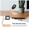 jojofuny 2pcs Aluminium Alloy Watch Charging Stand Holder Gold Convenient