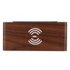 Wooden Digital Alarm Clock Yellow LED Display Adjustable Dimmer Weekday