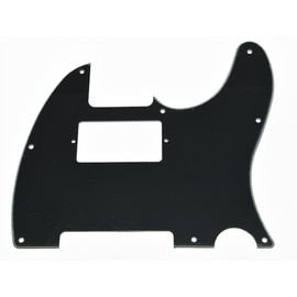 KAISH Black 3 Ply Tele Humbucker Guitar Pickguard Scratch Plate for Fender Telecaster