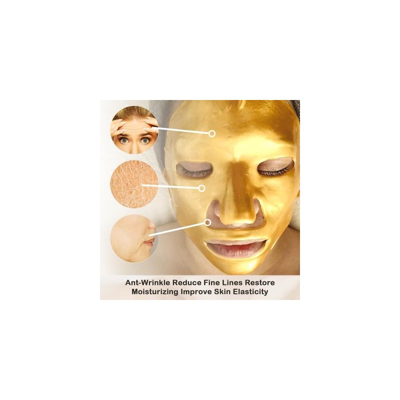 Huaxia 24K Gold Rejuvenating Hydro Collagen Facial Mask for Skin