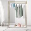 kunghei Retail Display Gold Clothing Racks with Shelves, Boutiques Garment
